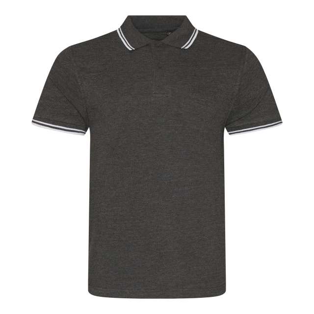 Just Polos Stretch Tipped Polo - Grau