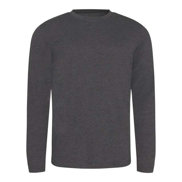 Just Ts Long Sleeve Tri-blend T - grey