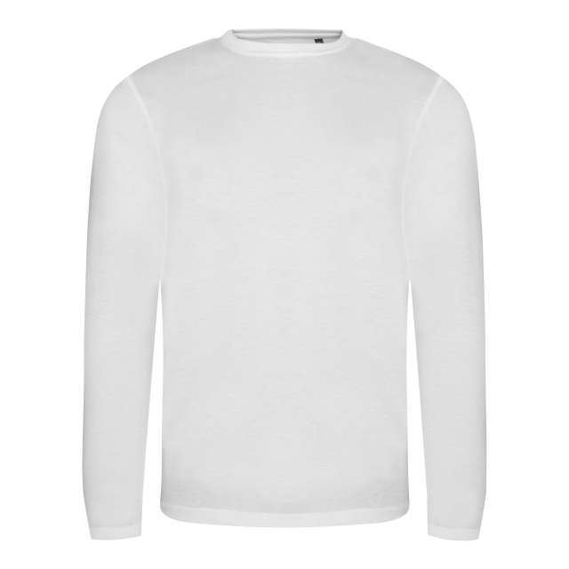 Just Ts Long Sleeve Tri-blend T - white