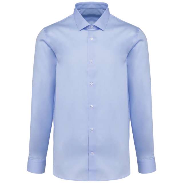 Kariban Premium Men's Pinpoint Oxford Long-sleeved Shirt - Kariban Premium Men's Pinpoint Oxford Long-sleeved Shirt - Sky