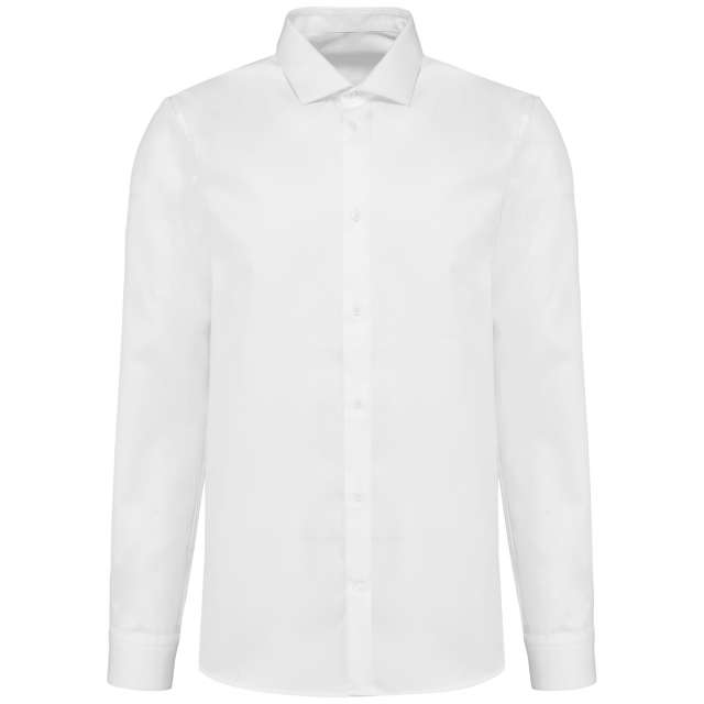 Kariban Premium Men's Long-sleeved Twill Shirt - Kariban Premium Men's Long-sleeved Twill Shirt - White