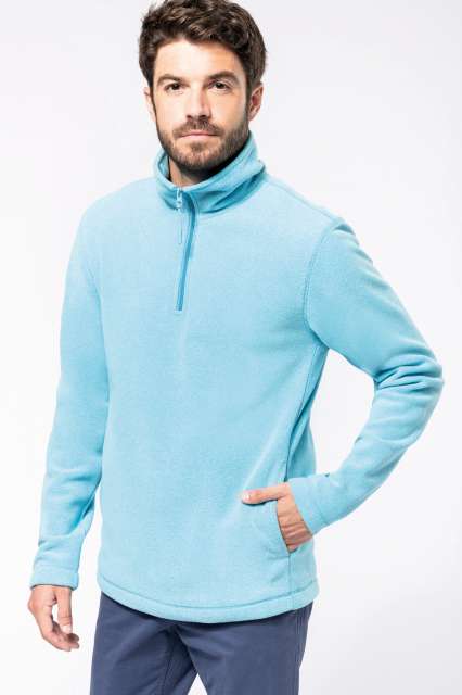 Kariban Enzo - Zip Neck Microfleece Jacket - zelená