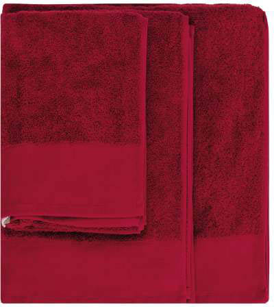 Kariban Organic Bath Towel - červená