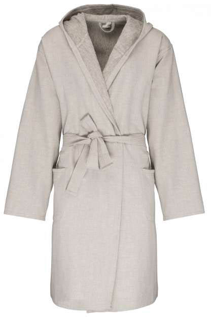 Kariban Organic Hooded Bathrobe - Rot