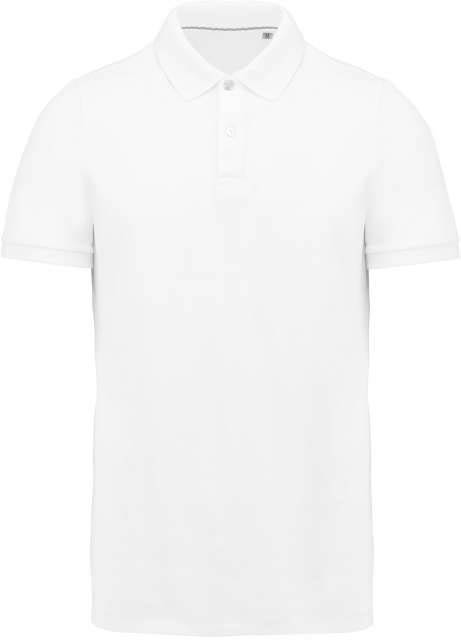 Kariban Men's Supima® Short Sleeve Polo Shirt - white