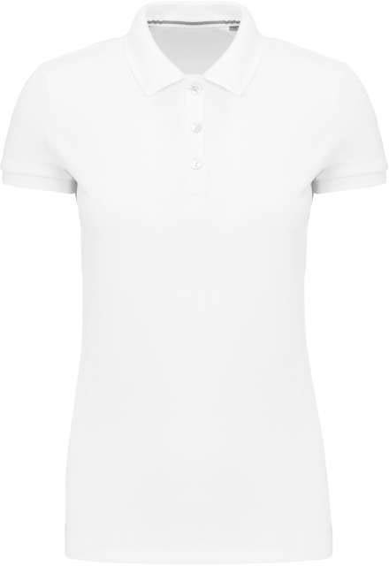 Kariban Ladies' Supima® Short Sleeve Polo Shirt - white