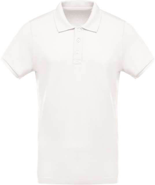 Kariban Men's Organic PiquÉ Short-sleeved Polo Shirt - Kariban Men's Organic PiquÉ Short-sleeved Polo Shirt - Natural