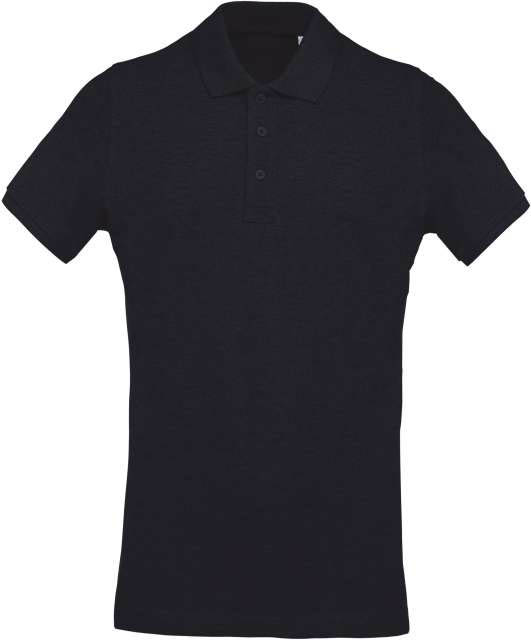Kariban Men's Organic PiquÉ Short-sleeved Polo Shirt - modrá