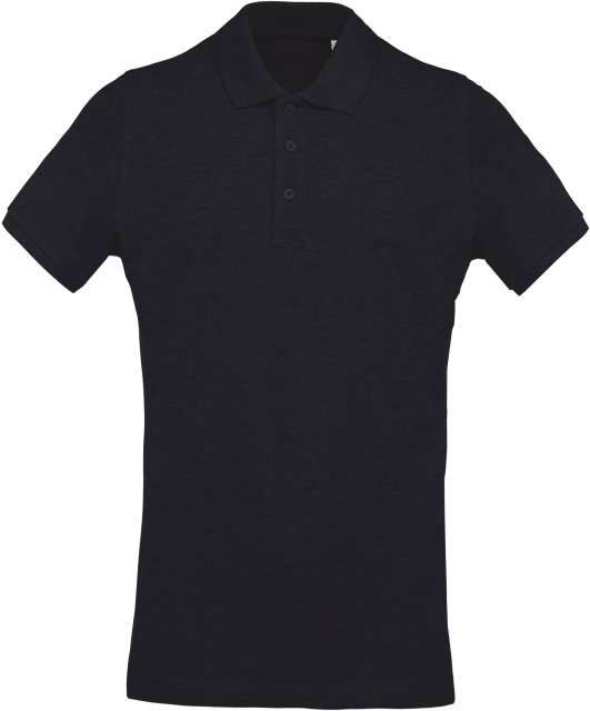 Kariban Men's Organic PiquÉ Short-sleeved Polo Shirt - Kariban Men's Organic PiquÉ Short-sleeved Polo Shirt - Heather Sport Dark Navy