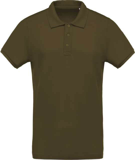 Kariban Men's Organic PiquÉ Short-sleeved Polo Shirt - Kariban Men's Organic PiquÉ Short-sleeved Polo Shirt - Forest Green