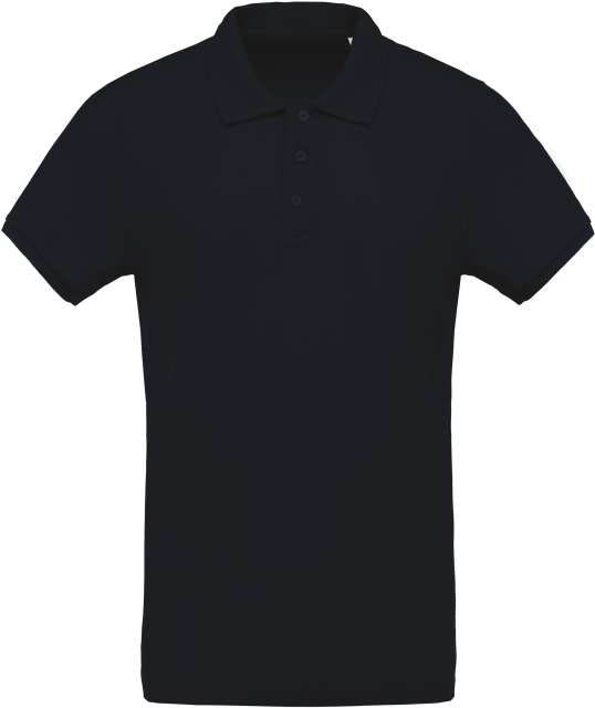Kariban Men's Organic PiquÉ Short-sleeved Polo Shirt - modrá