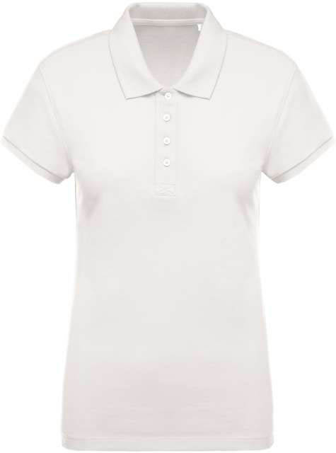 Kariban Ladies’ Organic PiquÉ Short-sleeved Polo Shirt - Kariban Ladies’ Organic PiquÉ Short-sleeved Polo Shirt - Natural
