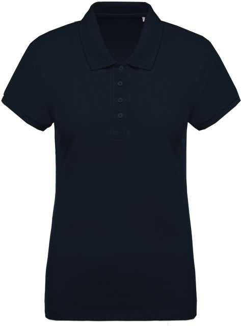Kariban Ladies’ Organic PiquÉ Short-sleeved Polo Shirt - modrá