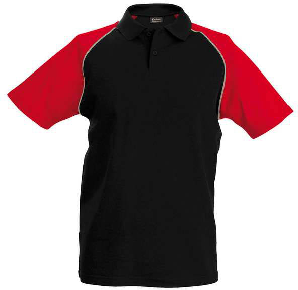 Kariban Baseball - Short-sleeved Polo Shirt - Kariban Baseball - Short-sleeved Polo Shirt - Black