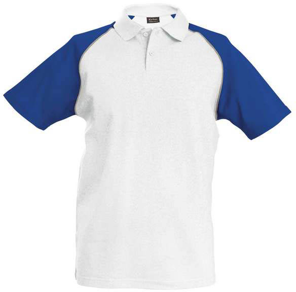 Kariban Baseball - Short-sleeved Polo Shirt - white