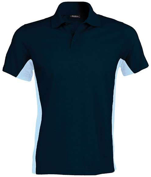 Kariban Flag - Short-sleeved Two-tone Polo Shirt - Kariban Flag - Short-sleeved Two-tone Polo Shirt - Navy