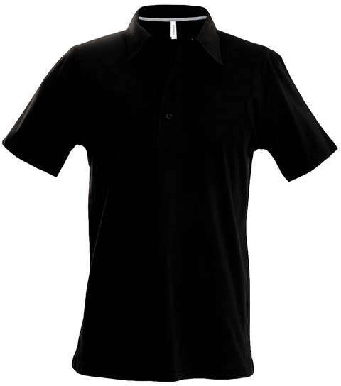 Kariban Men's Short-sleeved Polo Shirt - Kariban Men's Short-sleeved Polo Shirt - Black