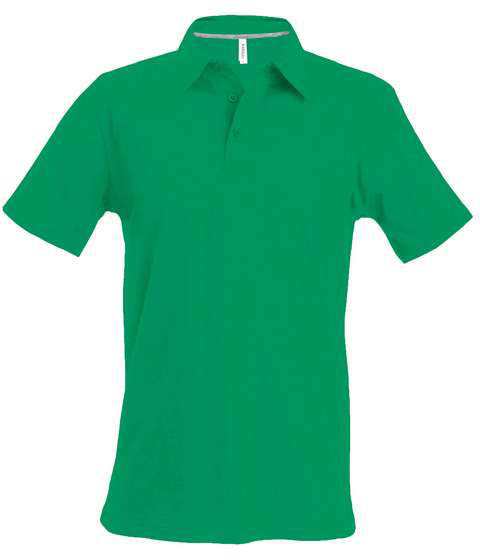 Kariban Men's Short-sleeved Polo Shirt - zelená