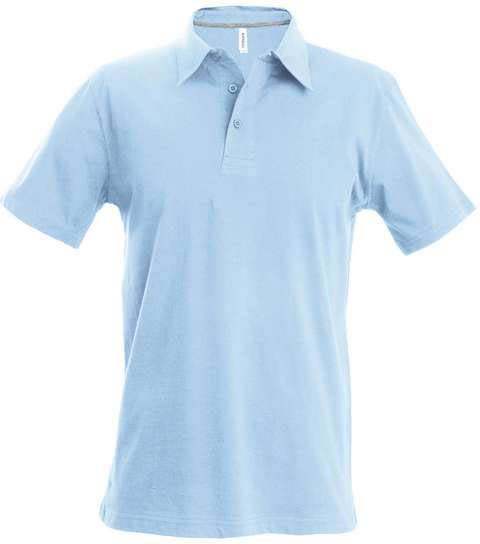 Kariban Men's Short-sleeved Polo Shirt - modrá