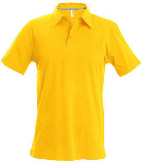Kariban Men's Short-sleeved Polo Shirt - žltá