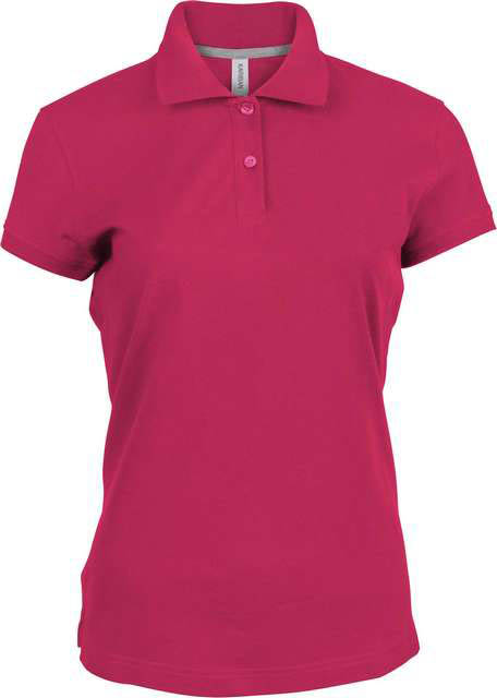Kariban Ladies' Short-sleeved Polo Shirt - růžová