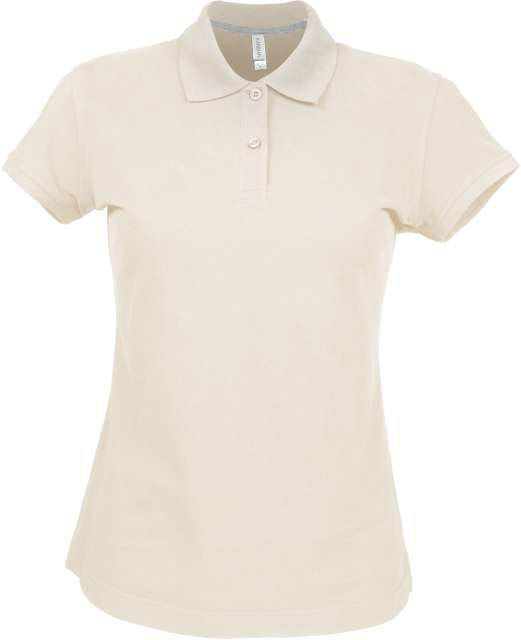 Kariban Ladies' Short-sleeved Polo Shirt - hnědá