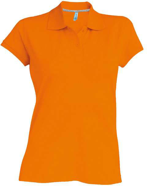 Kariban Ladies' Short-sleeved Polo Shirt - Kariban Ladies' Short-sleeved Polo Shirt - Tennessee Orange