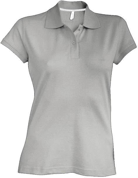 Kariban Ladies' Short-sleeved Polo Shirt - šedá