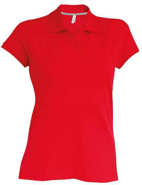 Kariban Ladies' Short-sleeved Polo Shirt - Kariban Ladies' Short-sleeved Polo Shirt - Cherry Red