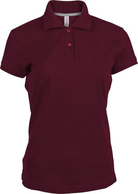 Kariban Ladies' Short-sleeved Polo Shirt - červená
