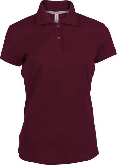 Kariban Ladies' Short-sleeved Polo Shirt - Kariban Ladies' Short-sleeved Polo Shirt - Maroon