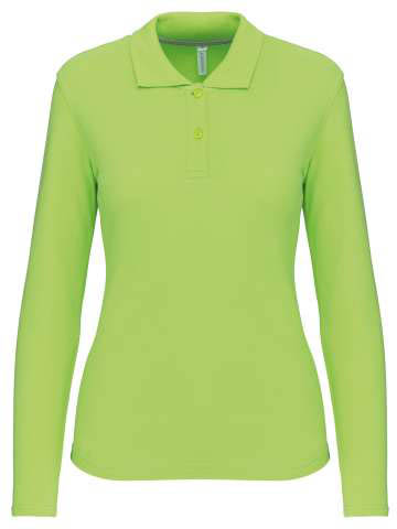 Kariban Ladies' Long-sleeved Polo Shirt - Grün