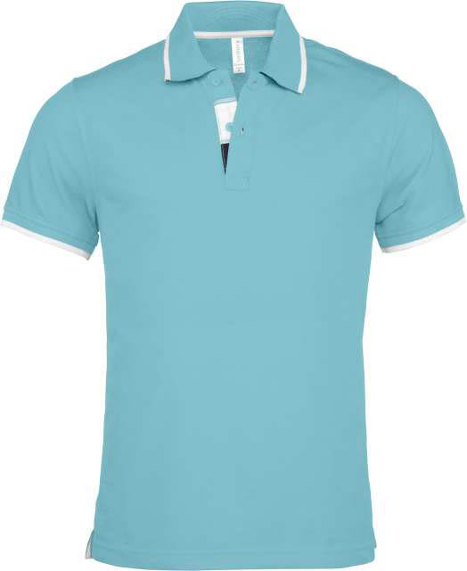 Kariban Men's Short-sleeved Polo Shirt - blau