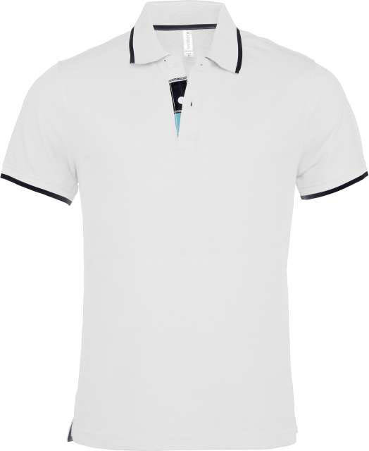 Kariban Men's Short-sleeved Polo Shirt - Weiß 