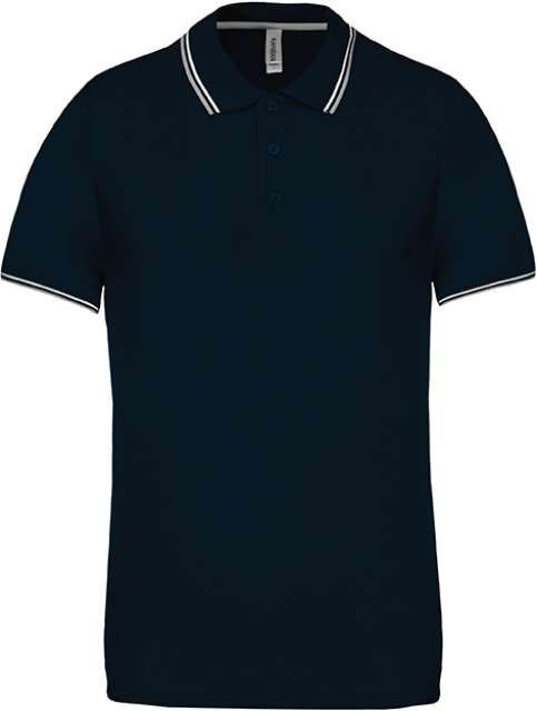 Kariban Men's Short-sleeved Polo Shirt - blau