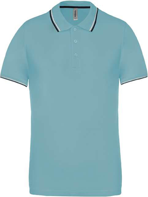 Kariban Men's Short-sleeved Polo Shirt - modrá