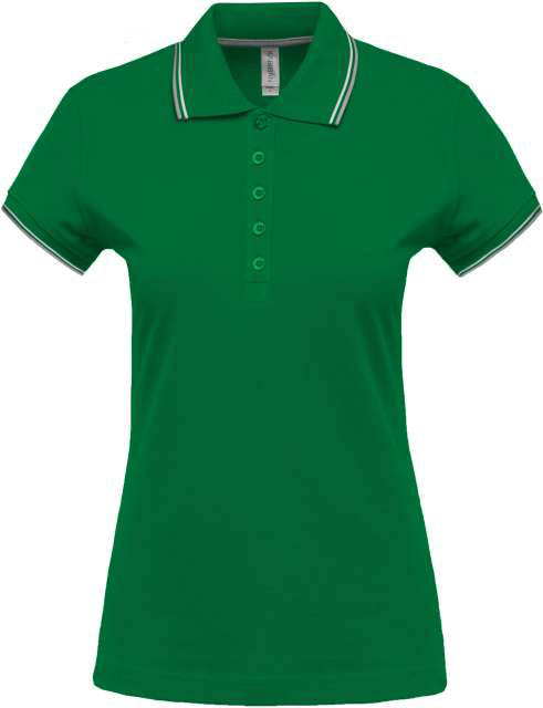 Kariban Ladies' Short-sleeved Polo Shirt - zelená