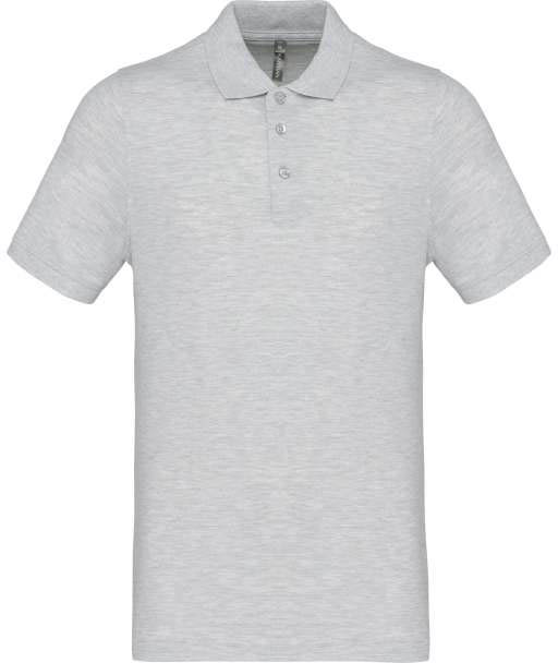 Kariban Men's Short-sleeved PiquÉ Polo Shirt - Kariban Men's Short-sleeved PiquÉ Polo Shirt - Ash Grey