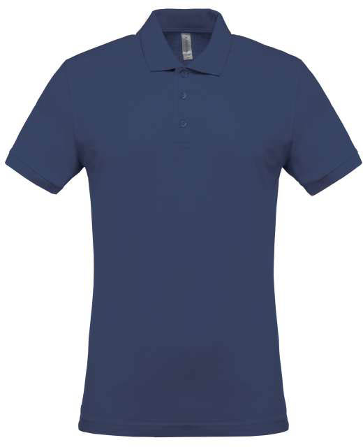Kariban Men's Short-sleeved PiquÉ Polo Shirt - modrá