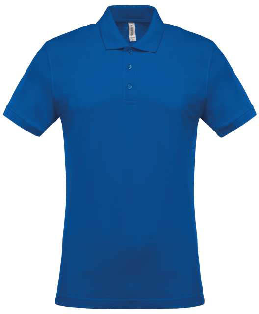 Kariban Men's Short-sleeved PiquÉ Polo Shirt - modrá