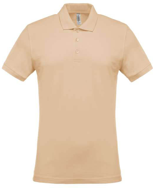 Kariban Men's Short-sleeved PiquÉ Polo Shirt - hnědá
