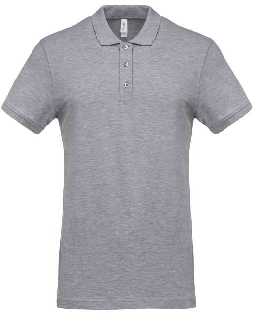 Kariban Men's Short-sleeved PiquÉ Polo Shirt - šedá