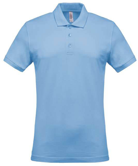 Kariban Men's Short-sleeved PiquÉ Polo Shirt - modrá