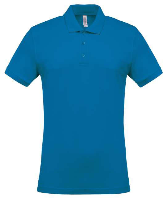 Kariban Men's Short-sleeved PiquÉ Polo Shirt - modrá