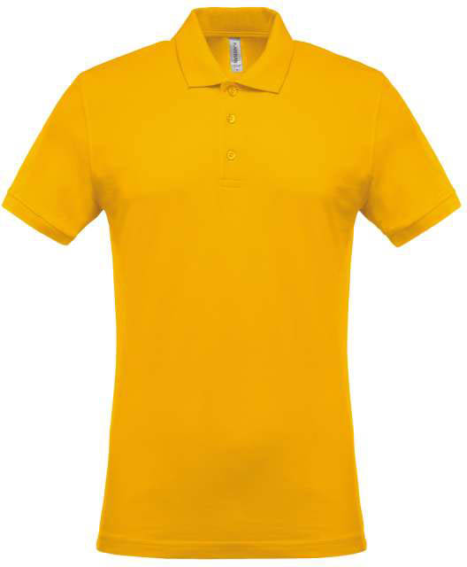 Kariban Men's Short-sleeved PiquÉ Polo Shirt - Gelb