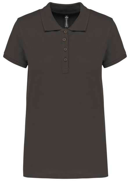 Kariban Ladies’ Short-sleeved PiquÉ Polo Shirt - Kariban Ladies’ Short-sleeved PiquÉ Polo Shirt - Charcoal