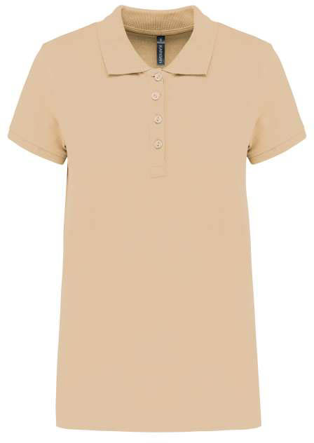 Kariban Ladies’ Short-sleeved PiquÉ Polo Shirt - Kariban Ladies’ Short-sleeved PiquÉ Polo Shirt - Natural
