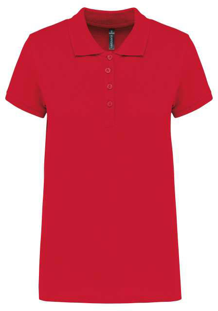 Kariban Ladies’ Short-sleeved PiquÉ Polo Shirt - červená