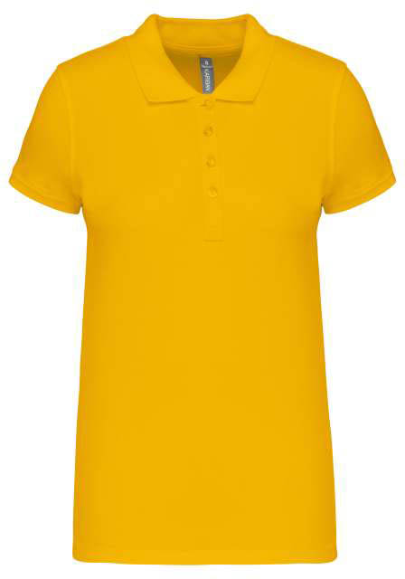 Kariban Ladies’ Short-sleeved PiquÉ Polo Shirt - žlutá