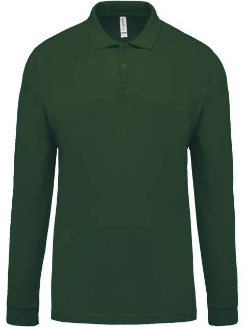 Kariban Men's Long-sleeved PiquÉ Polo Shirt - Grün